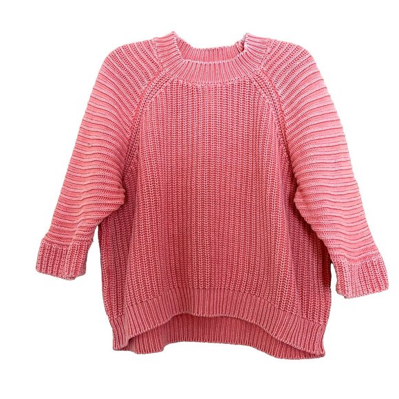 Anthropologie Maeve Mackenzie Chunky Knit Sweater Medium Petite - Picture 4 of 8